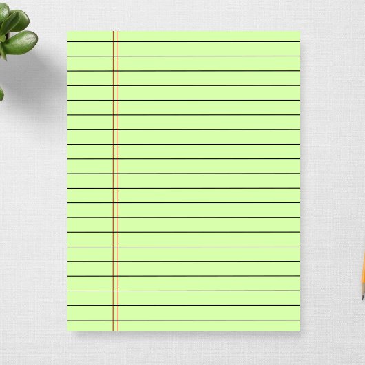 College Regeerde Lined Schrijven 40 Bladen 8.5 x 1 Notitieblok