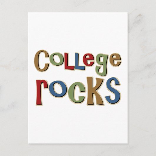 College Rocks Briefkaart (Voorkant)