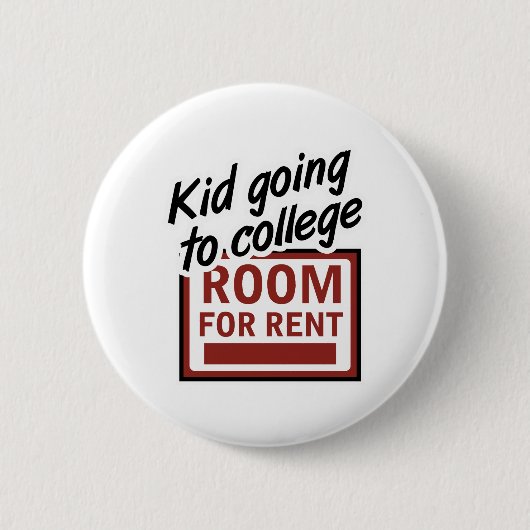 College Room Rent Ronde Button 5,7 Cm (Voorkant)