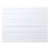 College Rule Blauw Gelijnd Papierlandschap 11 x 8, Notitieblok (Voorkant)