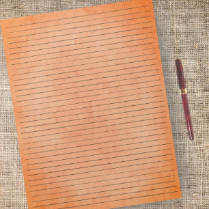 College Ruled   Achtergrond  Oranje papier Notitieblok