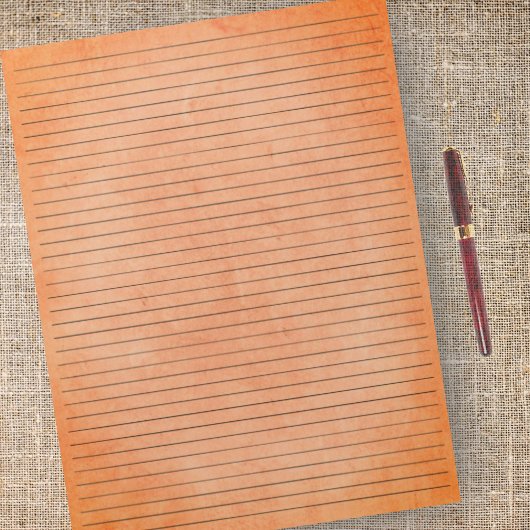 College Ruled | Achtergrond  Oranje papier Notitieblok