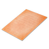 College Ruled | Achtergrond  Oranje papier Notitieblok (Schuin)