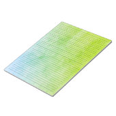 College Ruled |  blauwe groene Waterverf Notitieblok (Schuin)