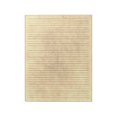 College Ruled | Gele  achtergrond Notitieblok (Linkerzijde)