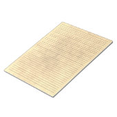 College Ruled | Gele  achtergrond Notitieblok (Schuin)