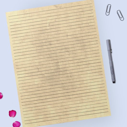 College Ruled | Gele  achtergrond Notitieblok