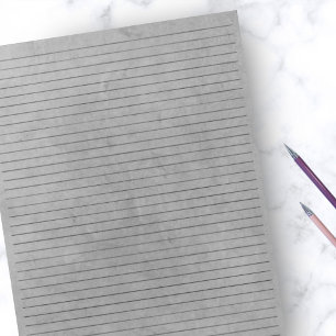 College Ruled Grijs papier Grijze achtergrond Notitieblok