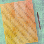 College Ruled |  Oranje gele Waterverf Notitieblok<br><div class="desc">Notitieblok van het college - Standaardpagina's voor Letter-formaat - 8, 5 inch x 11 inch met door het zwarte College gerangschikte regels op elke pagina voor eenvoudig schrijven - Eén Notitieboek met een  Oranje gele achtergrond voor Robuuste Waterverf</div>