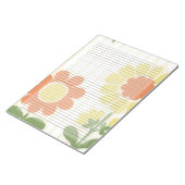 College Ruled Retro Oranje Mid Century Yellow Notitieblok (Schuin)