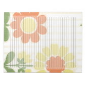 College Ruled Retro Oranje Mid Century Yellow Notitieblok (Voorkant)