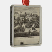 College, school, Benicia Metalen Ornament (Rechts)