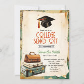 College Send Off party Invitation  Kaart (Voorkant)