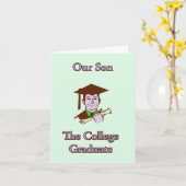College Son College Afstuderen Kaart (Gele Bloem)
