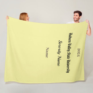 College Sorority Personaliseren Fleece Deken