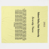 College Sorority Personaliseren Fleece Deken (Voorkant (Horizontaal))