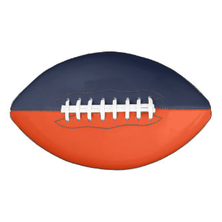 College Sports Team Kleuren Blauw/Sinaasappel Foot American Football