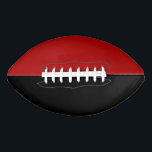 College Sports Team Kleuren Rood/Zwart Football<br><div class="desc">Speel in stijl met College Sports Team Kleuren Rood/Zwart Football!</div>