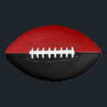 College Sports Team Kleuren Rood/Zwart Football<br><div class="desc">Speel in stijl met College Sports Team Kleuren Rood/Zwart Football!</div>