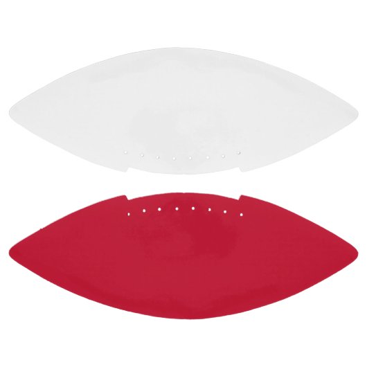 College Sports Team Kleuren Wit/Rood Football (Panelen)