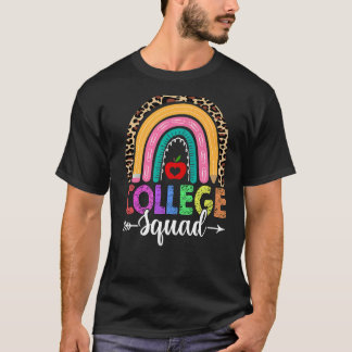 College Squad Rainbow Leopard leraar Terug naar SC T-shirt