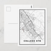 College Station Kaart (Voorkant / Achterkant)