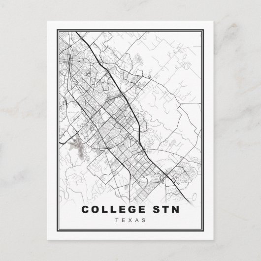 College Station Kaart (Voorkant)
