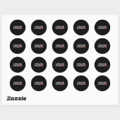 College Stud Student Funny Humor University Party  Ronde Sticker (Vel)