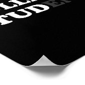 College Student Gifts Voor Mannen College Stud Sar Poster (Hoek)