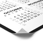 College Student Hele Jaar Basic 2027 Kalender Muur Poster (Hoek)