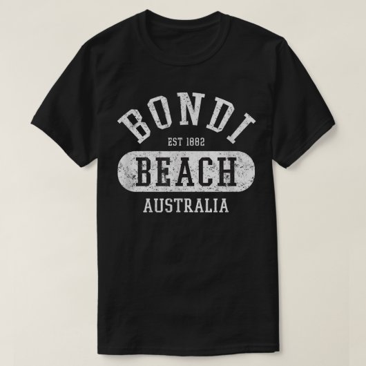 College Style Bondi Beach Australia Graphi T-shirt (Design voorkant)