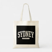College Style Sydney Australia Souvenir Gift Tote Bag (Achterkant)