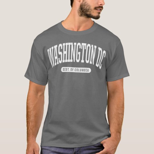 College Style Washington Dc District Of Columbia g T-shirt (Voorkant)