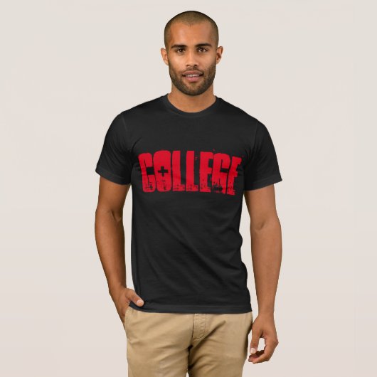 COLLEGE T-SHIRT (Voorkant volledig)
