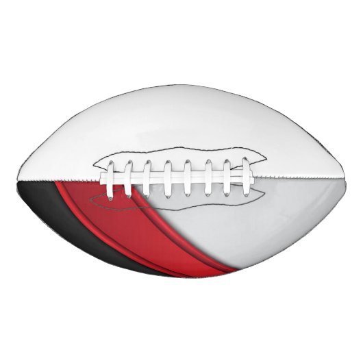 College Team Kleuren Rood/Zwart/Grijs/Wit Football (Voorkant)