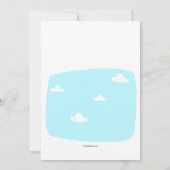 College Trunk Party Invitation Kaart (Achterkant)