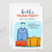 College Trunk Party Invitation Kaart (Voorkant / Achterkant)