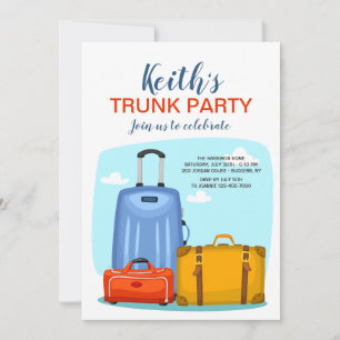 College Trunk Party Invitation Kaart