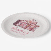 College Trunk Party Koffers Roze Papieren Bordje (Gekanteld)