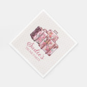 College Trunk Party  Koffers Roze Servet (Hoek)