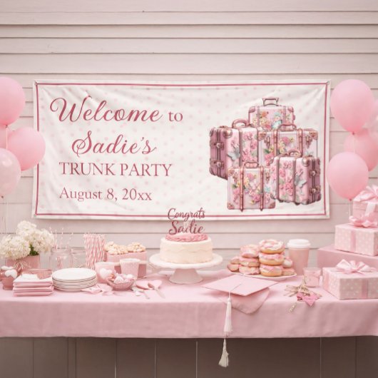 College Trunk Party  Koffers Welkom Spandoek