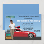 College Trunk Party Male onderweg Kaart (Voorkant / Achterkant)