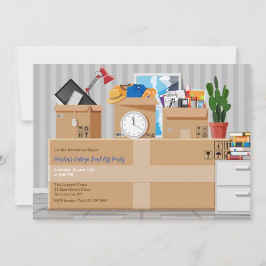 College Uitnodiging versturen (Voorkant)