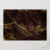 College | Universitaire foto maroon Gold Afstudere Folie Uitnodiging (Achterkant)