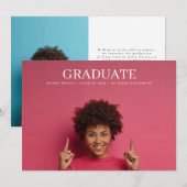 College University 2 Photo Classic Afstuderen Aankondiging (Voorkant / Achterkant)