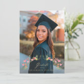 College University Bloemenboog 2 foto Afstudeerder Aankondiging (Staand voorkant)