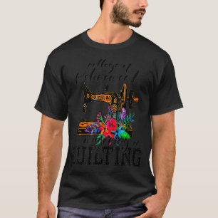 College van pensioengerechtigden in quilting t-shirt
