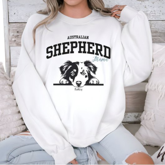 College Varsity Australian Shepherd Mama Hondenlie Trui