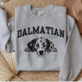 College Varsity Script Dalmatische Mama Hondenlief Trui