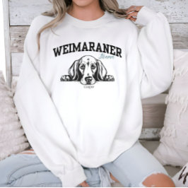 College Varsity Script Weimaraner Mama Trui